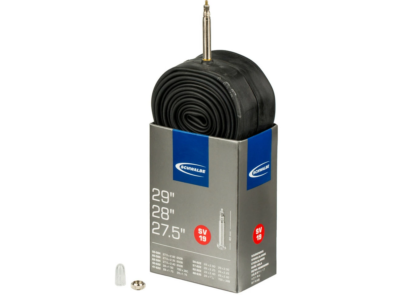 Schwalbe Schlauch 19 Für 27,5" / 28" / 29" - 25 Stück 4 Schwalbe Schlauch 19 Für 27,5" / 28" / 29" - 25 Stück – Bild 2