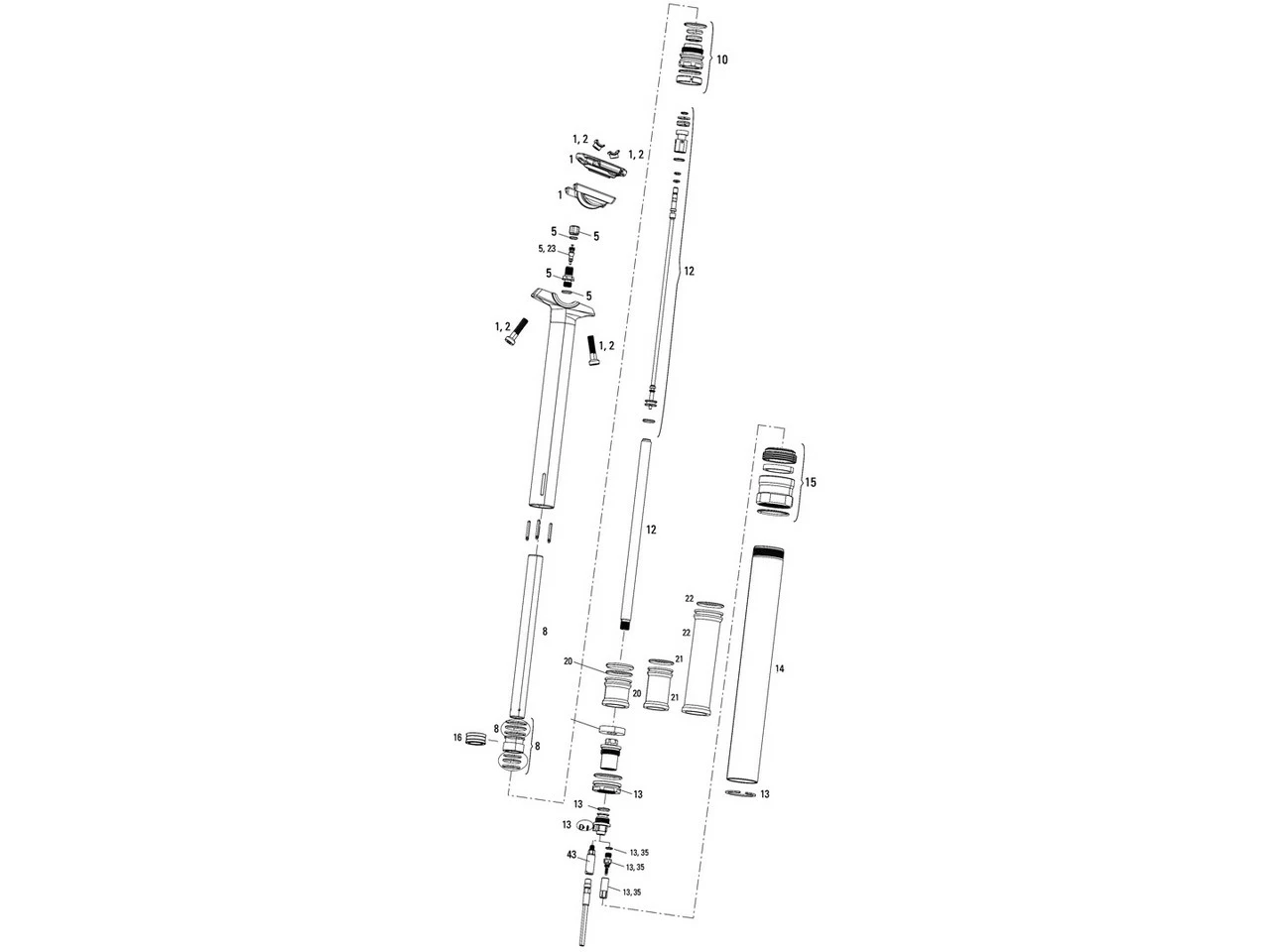 ROCKSHOX Ersatzteile Reverb Stealth Sattelstütze (A1 / 2010-2012) 3 ROCKSHOX Ersatzteile Reverb Stealth Sattelstütze (A1 / 2010-2012)