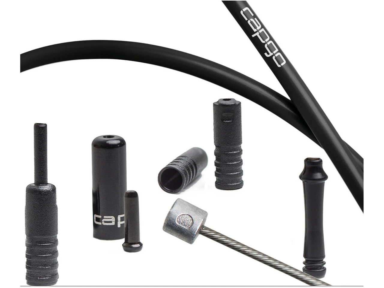 CAPGO BL Schaltzugset Vorne Für Shimano/SRAM 4 CAPGO BL Schaltzugset Vorne Für Shimano/SRAM – Bild 2