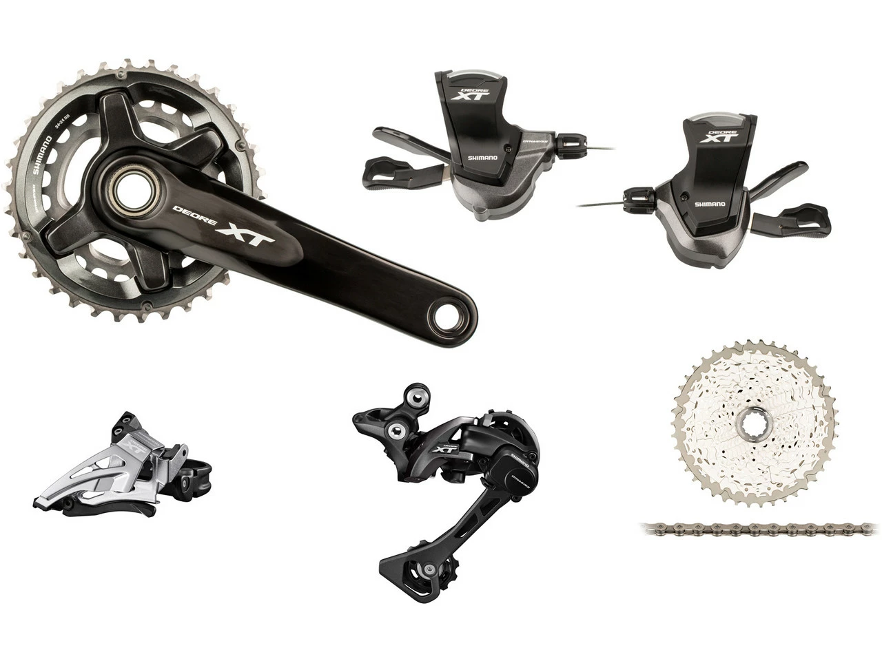 Shimano XT M8000 Gruppe 2x11 24-34 3 Shimano XT M8000 Gruppe 2x11 24-34