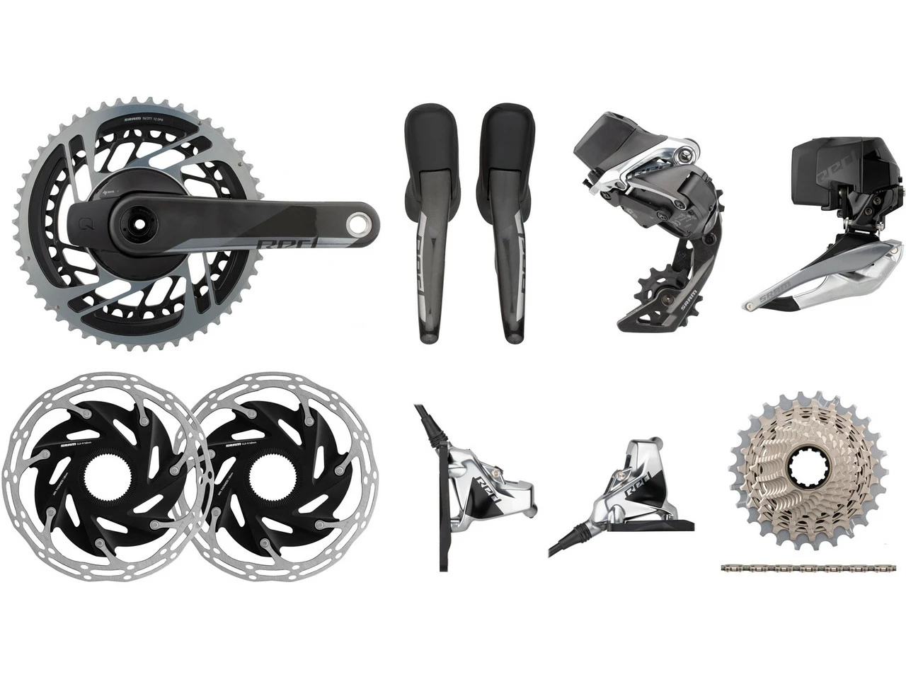 SRAM Red ETap AXS HRD FM Powermeter Gruppe 2x12 37-50 CL Scheibenbremse 3 SRAM Red ETap AXS HRD FM Powermeter Gruppe 2x12 37-50 CL Scheibenbremse