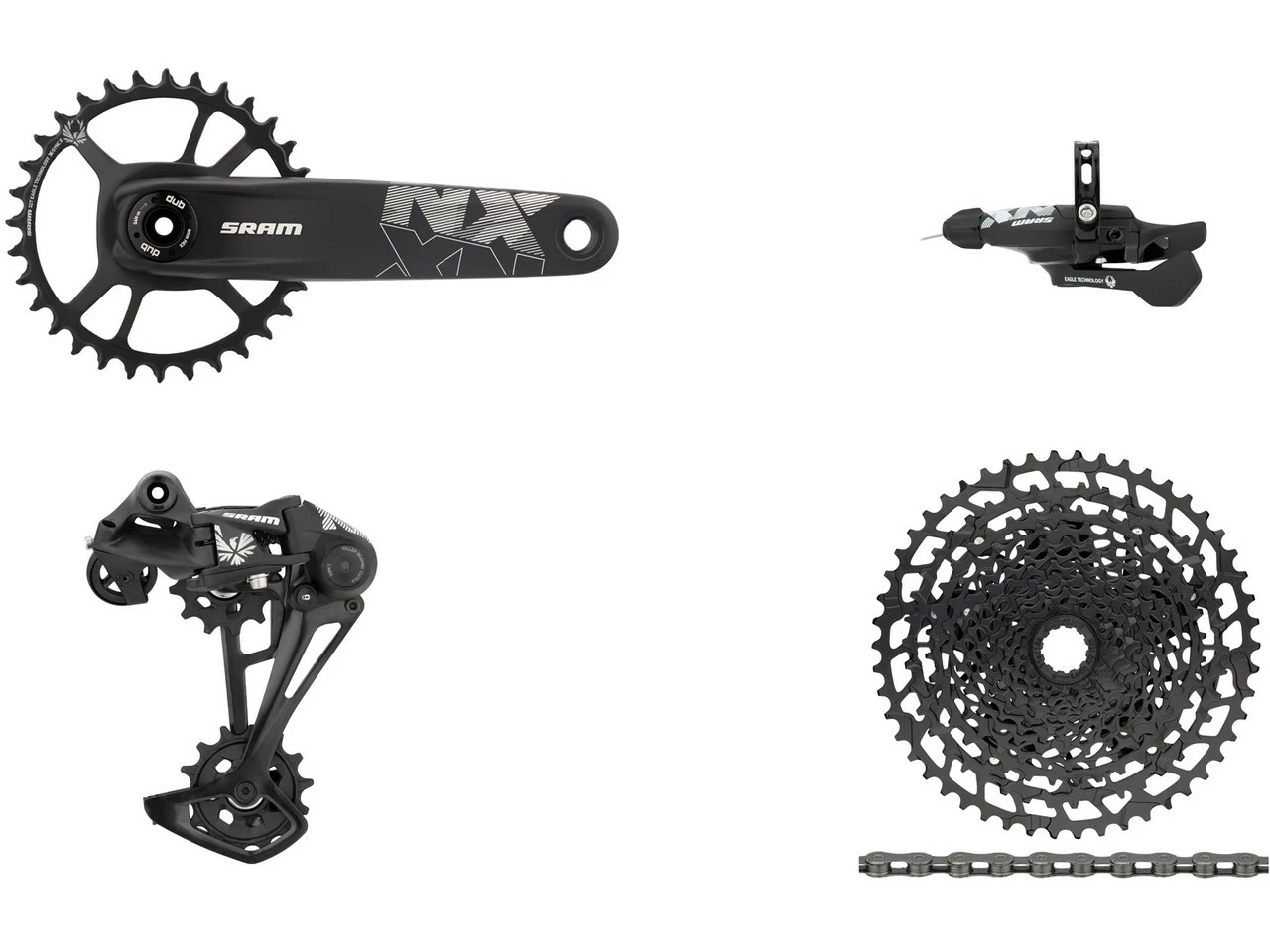 SRAM NX Eagle Direct Mount Gruppe 1x12 32 DUB 3 SRAM NX Eagle Direct Mount Gruppe 1x12 32 DUB
