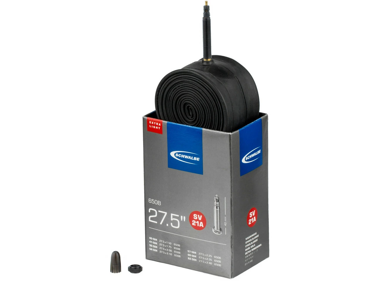 Schwalbe Schlauch 21A Extralight Für 27,5" 3 Schwalbe Schlauch 21A Extralight Für 27,5"