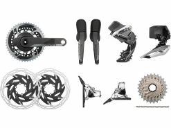 SRAM Red ETap AXS HRD FM Powermeter Gruppe 2x12 33-46 6-Loch Scheibenbremse