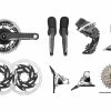 SRAM Red ETap AXS HRD FM Powermeter Gruppe 2x12 35-48 6-Loch Scheibenbremse 2 SRAM Red ETap AXS HRD FM Powermeter Gruppe 2x12 35-48 6-Loch Scheibenbremse -Fahrrad Stromkreis Verkäufe 341819