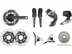 SRAM Red ETap AXS HRD FM Powermeter Gruppe 2x12 35-48 6-Loch Scheibenbremse
