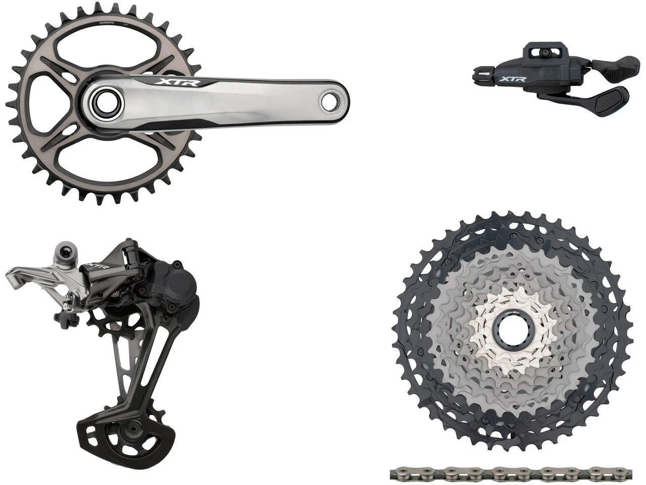 Shimano XTR M9100 XC Gruppe 1x12 34 3 Shimano XTR M9100 XC Gruppe 1x12 34
