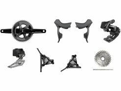 SRAM Rival ETap AXS HRD FM Gruppe 2x12-fach 33-46 27 SRAM Rival ETap AXS HRD FM Gruppe 2x12-fach 33-46 -Fahrrad Stromkreis Verkäufe 384635