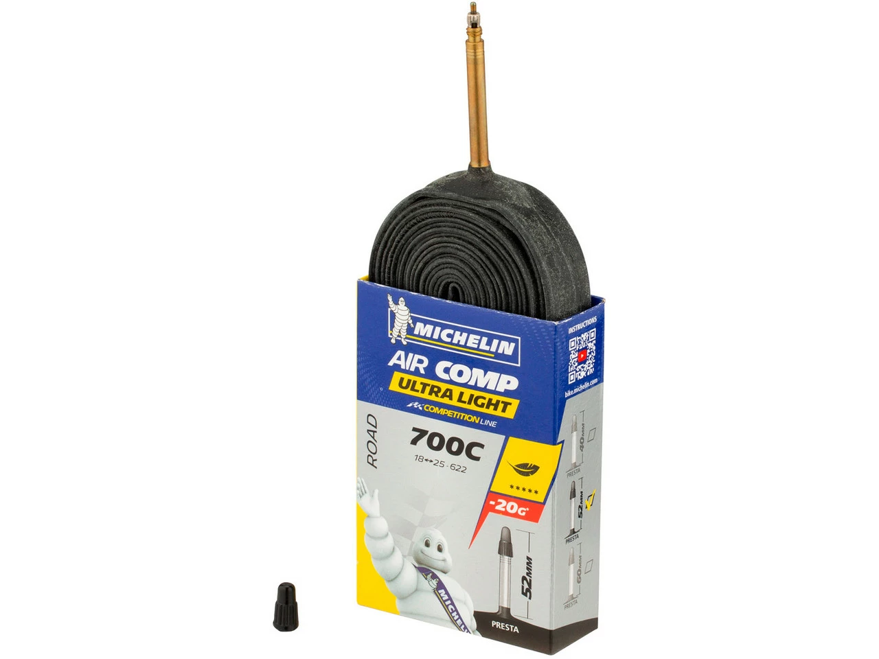 Michelin Schlauch A1 Aircomp Ultra-Light Road Für 28" 3 Michelin Schlauch A1 Aircomp Ultra-Light Road Für 28"