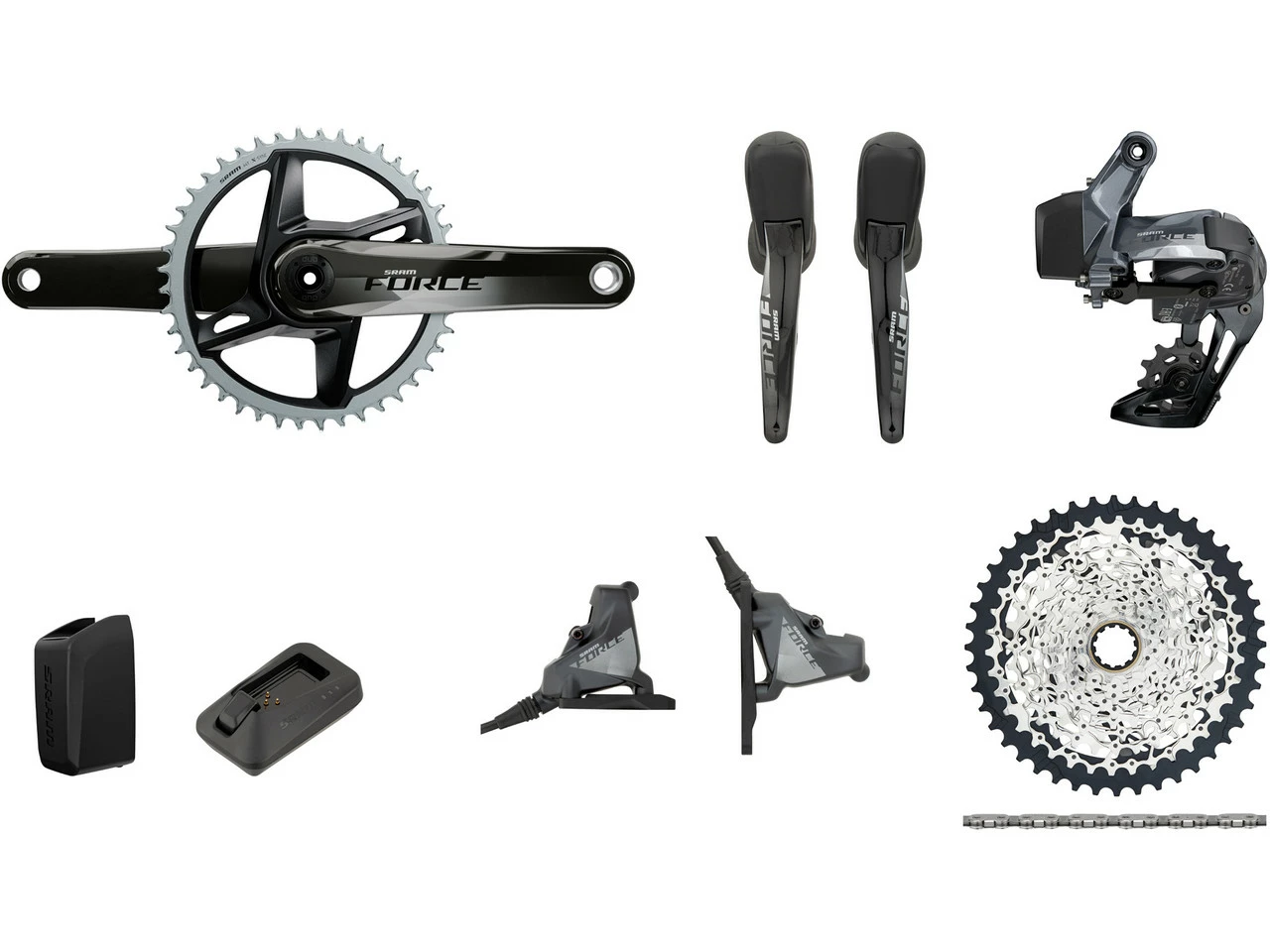 SRAM Force 1 Wide XPLR ETap AXS Gruppe 1x12-fach 40 3 SRAM Force 1 Wide XPLR ETap AXS Gruppe 1x12-fach 40