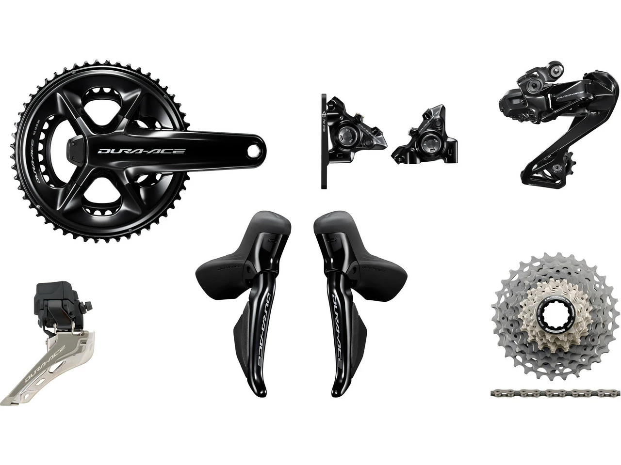 Shimano Dura-Ace Di2 R9250 Powermeter Gruppe 2x12 36-52 Mit Scheibenbremse 3 Shimano Dura-Ace Di2 R9250 Powermeter Gruppe 2x12 36-52 Mit Scheibenbremse