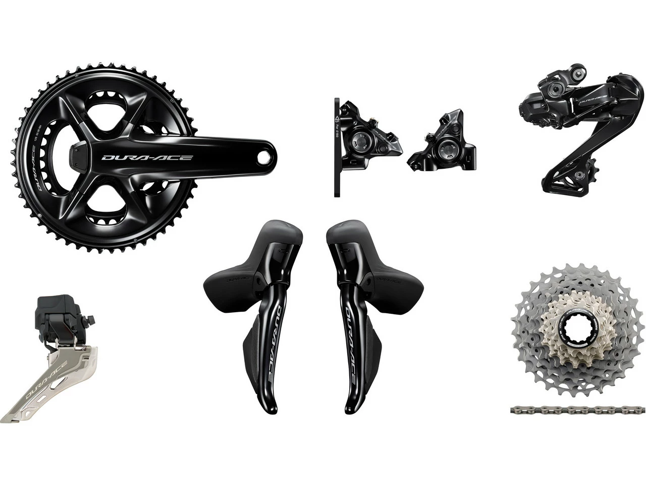Shimano Dura-Ace Di2 R9250 Powermeter Gruppe 2x12 40-54 Mit Scheibenbremse 3 Shimano Dura-Ace Di2 R9250 Powermeter Gruppe 2x12 40-54 Mit Scheibenbremse