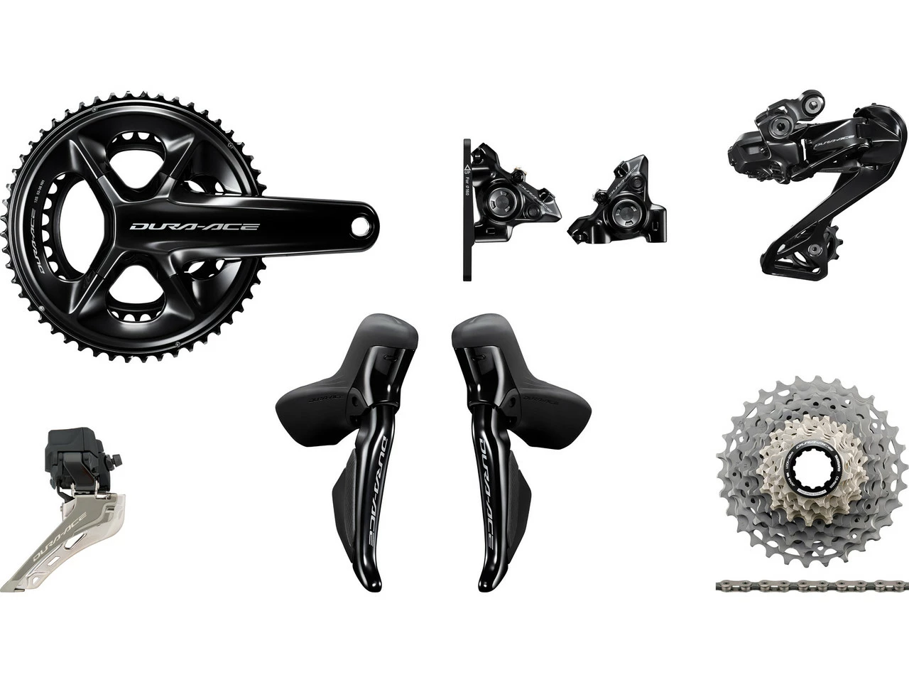 Shimano Dura-Ace Di2 R9250 Gruppe 2x12 34-50 Mit Scheibenbremse 3 Shimano Dura-Ace Di2 R9250 Gruppe 2x12 34-50 Mit Scheibenbremse